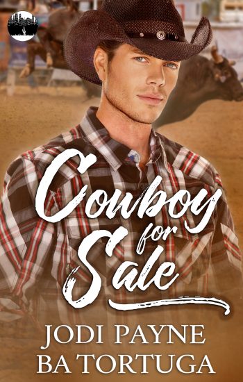 Cover for Cowboy for Sale, featuring a man in a cowboy hat wearing a checkered shirt.